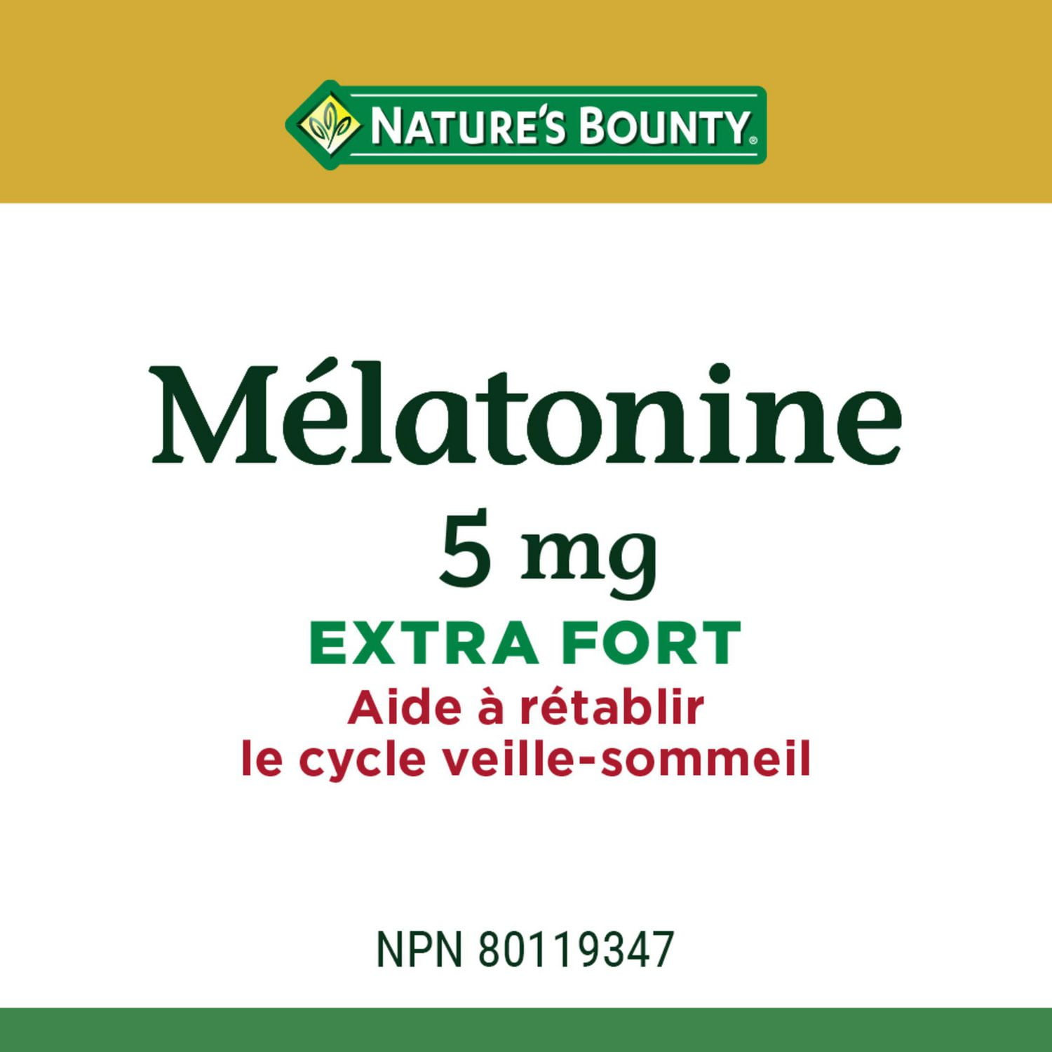 NATURE'S BOUNTY Melatonin, Extra Strength, 5 mg, Helps Reset Sleep-wake Cycle, Helps Increase Total Sleep Time, Helps To Fall Asleep, Mega Value Size, Softgels 40.6 g, 200 Softgels