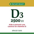 thumbnail image 3 of NATURE'S BOUNTY Vitamin D3, 2500 IU, Helps To Prevent Vitamin D Deficiency, Gluten-free, Dairy-free, Adults 18 And Older, 300 Softgels, 3 of 6