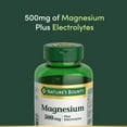 thumbnail image 4 of NATURE'S BOUNTY Magnesium Plus Electrolytes, 500 mg, Helps Maintain Muscle Function, Helps Tissue Formation & Development, Helps Maintain Bones & Teeth, Helps Body Metabolize Nutrients, Tablets 150, 4 of 6