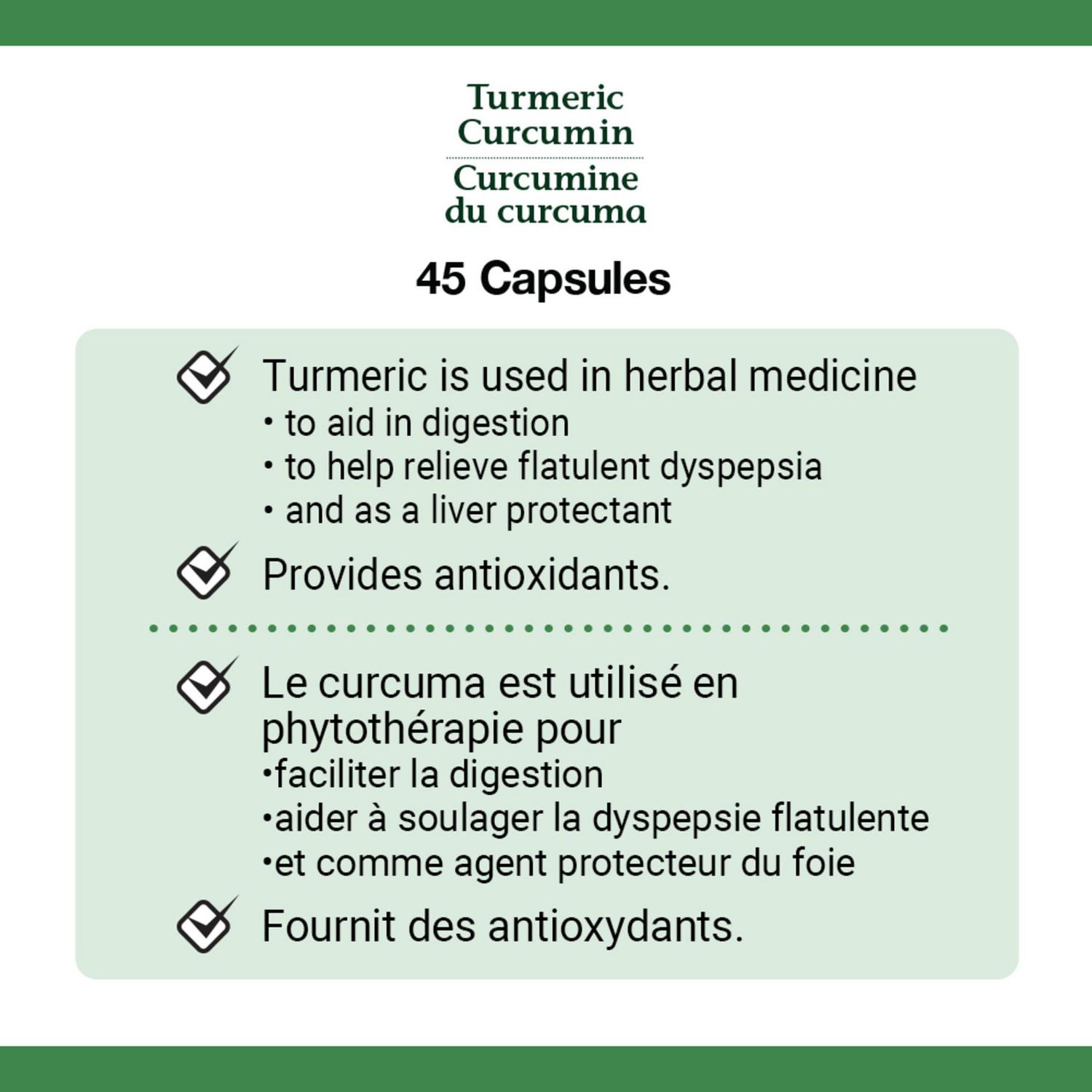NATURE'S BOUNTY Turmeric Curcumin Plus Black Pepper, 1000 mg, Anti-inflammatory For Joint Pain, Aids Digestion, Antioxidant, Capsules 45.0 count, 45 Capsules