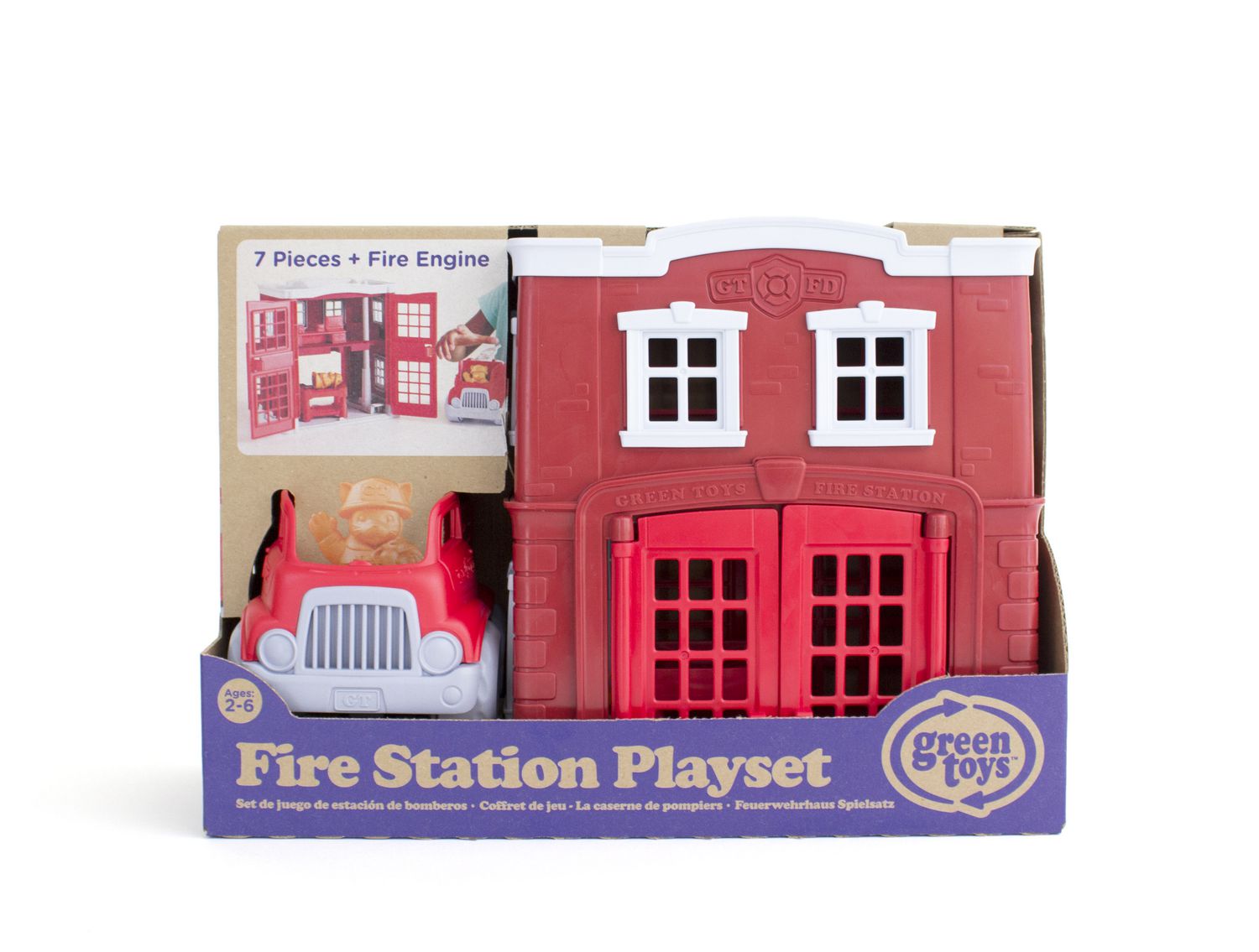 Green Toys 8-piece Fire Station Playset - Walmart.ca