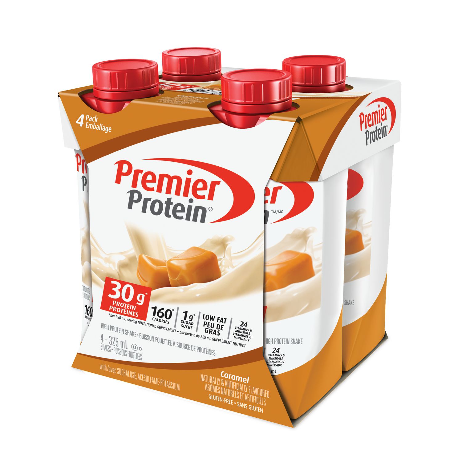 Premier Protein Caramel, High Protein Shake 4x325ml 