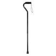 thumbnail image 2 of Drive Medical Black Foam Grip Offset Handle Walking Cane, 2 of 2
