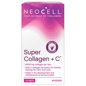 NeoCell Super Collagène + C, Supplément au collagène, 120 Comprimés
