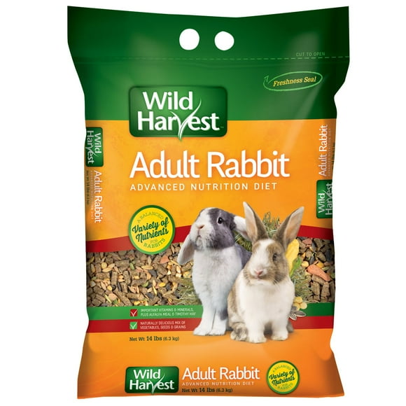 Wild Harvest Advanced Nutrition Adult Rabbit 14 Pounds, Complete and Balanced Diet