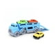 Voiture de transport de jouets verts avec des mini véhicules – image 1 sur 7