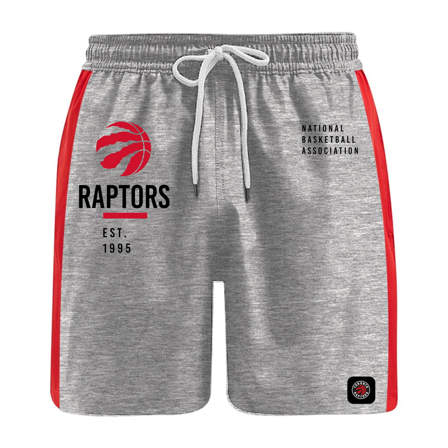 Official Licensed NBA Toronto Raptors EST 1995 Sport Grey Shorts, Size: S-2XL