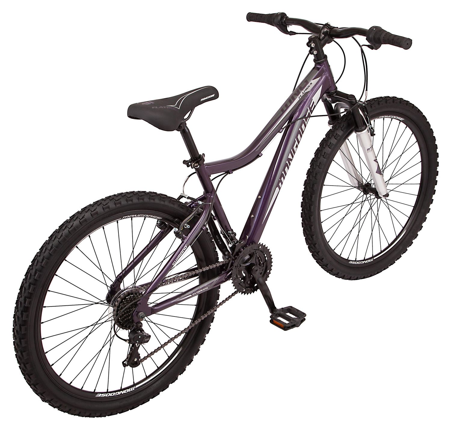 Mongoose Flatrock mountain bike, 21 speeds, 26-inch wheels 