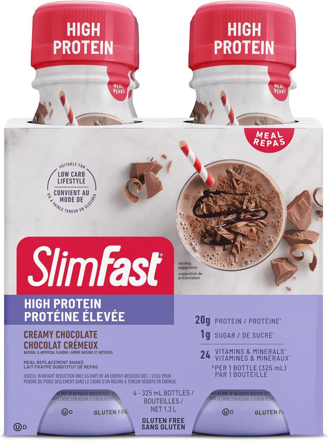 SlimFast Advanced Nutrition Hunger Control High Protein Creamy Chocolate Meal Replacement Shake