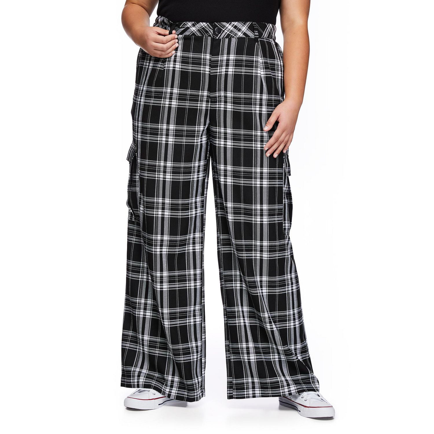 Pantalon de style militaire à jambe large Harper + Zoe Plus pour femmes