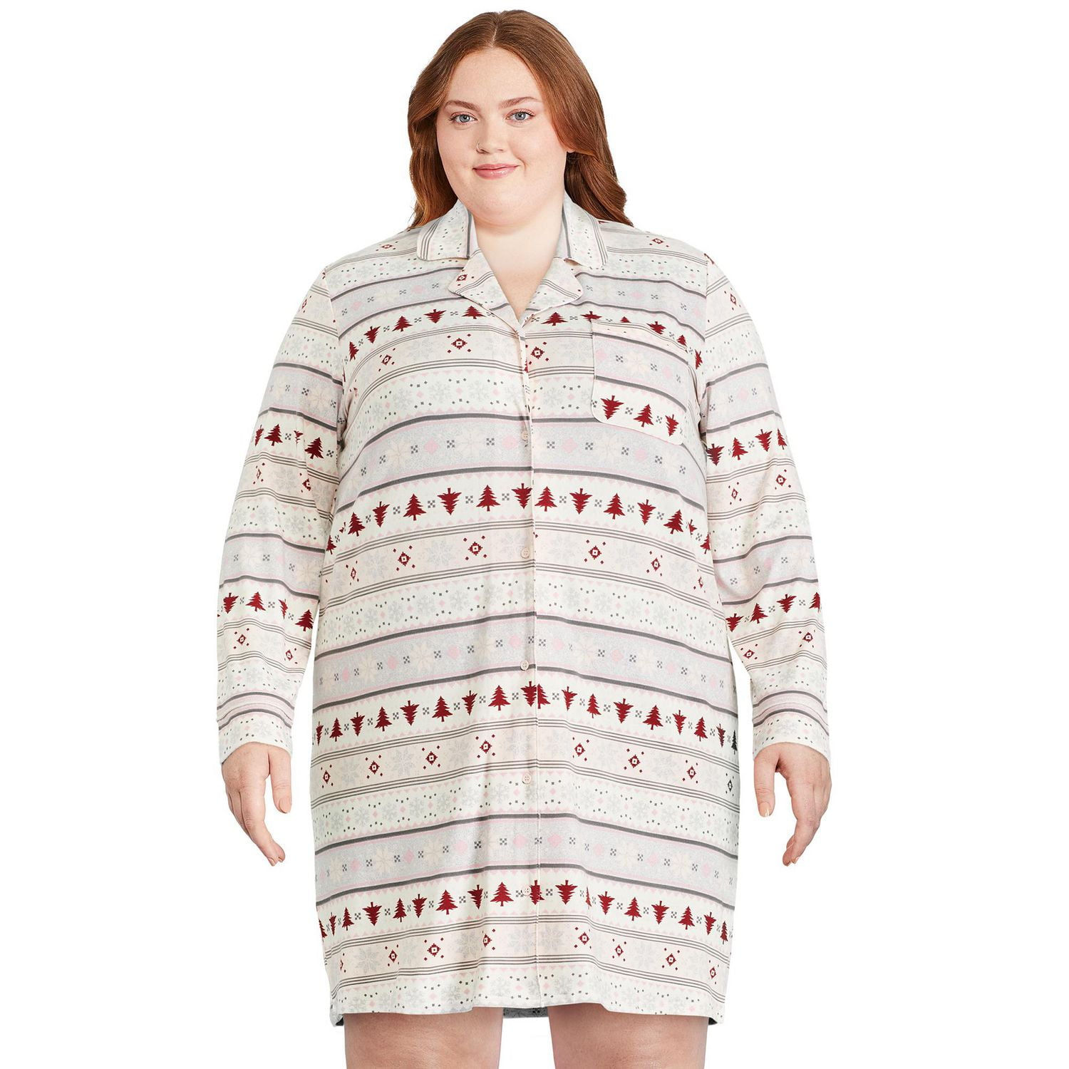 George Plus Women's Notch Collar Nightshirt