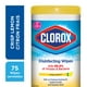 Paq. de 75 serviettes désinfectantes Clorox® au parfum de citron 75 unités – image 1 sur 7