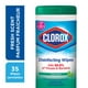 Serviettes désinfectantes Clorox® au parfum fraîcheur, boîte de 35 Tue le Virus COVID-19 – image 1 sur 8