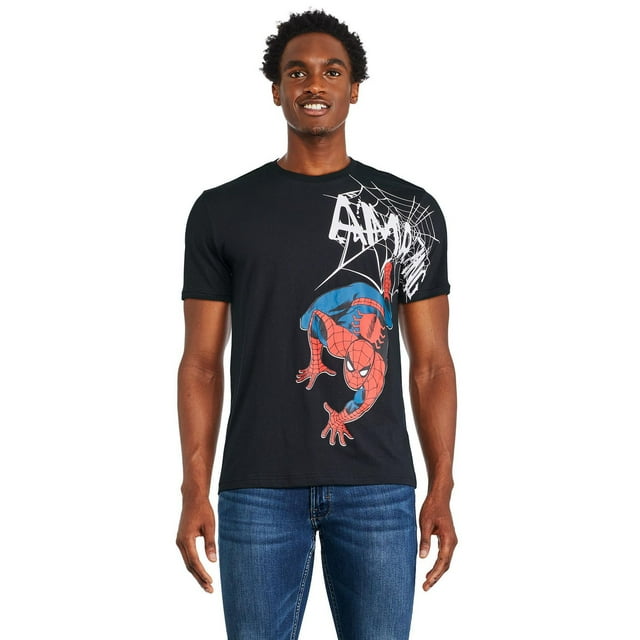 T-shirt à imprimé graphique Spider-Man Marvel pour hommes