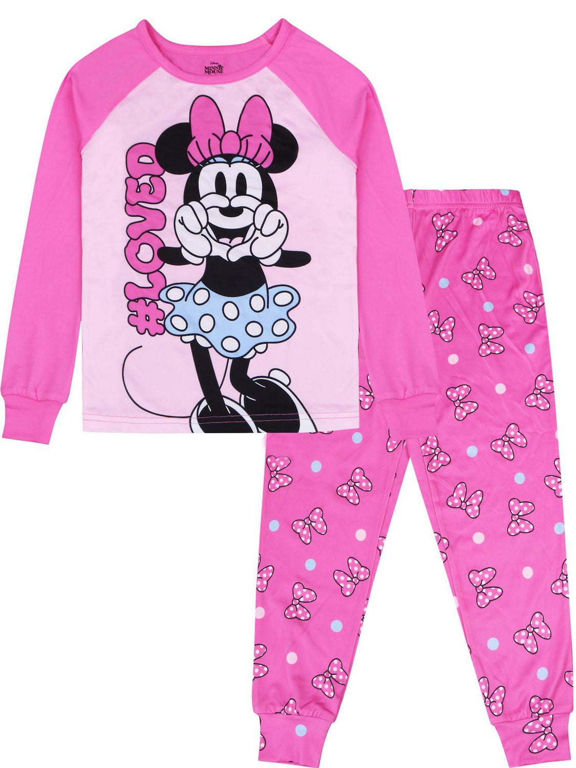 MINNIE MOUSE - Pyjama 2 pièces en tricot - Enfants - Filles TAILLES : TP-G
