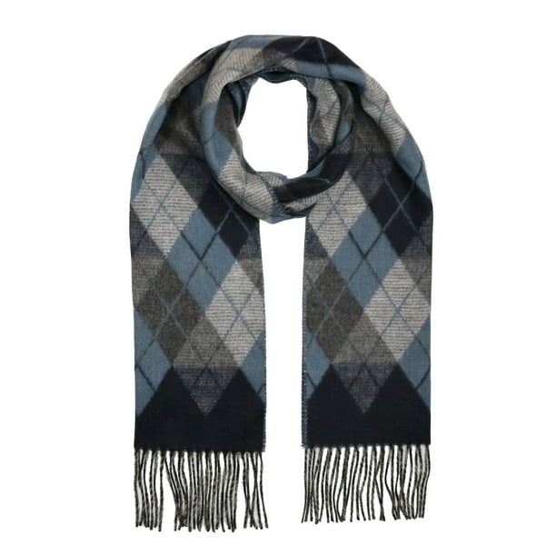 Soft Textured Argyle Scarf