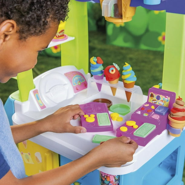 Play-Doh - jouet Caisse enregistreuse avec 4 pots de pâte Play-Doh à modeler  - à partir de 3 ans