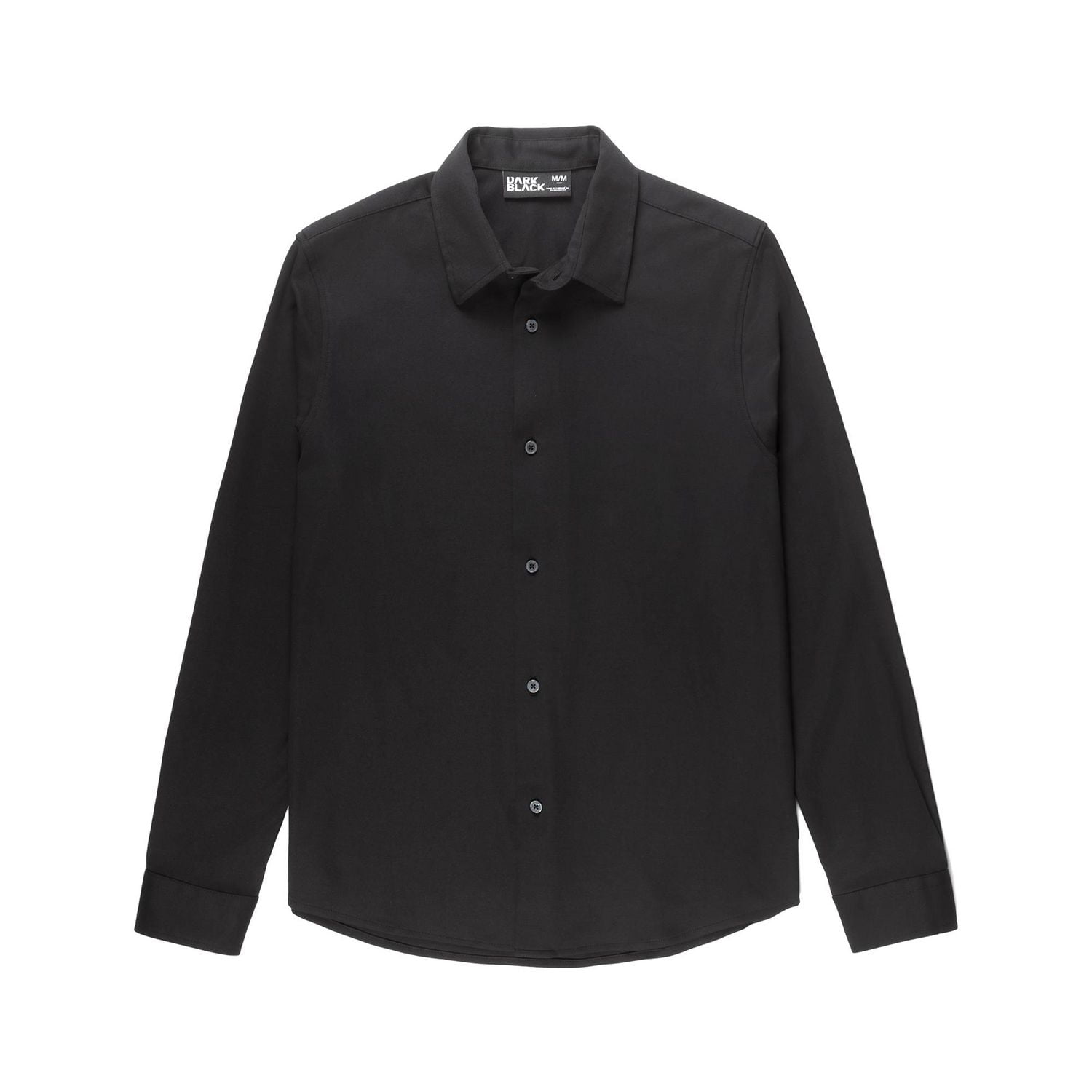 Chemise pour hommes manches longues Dark Black
