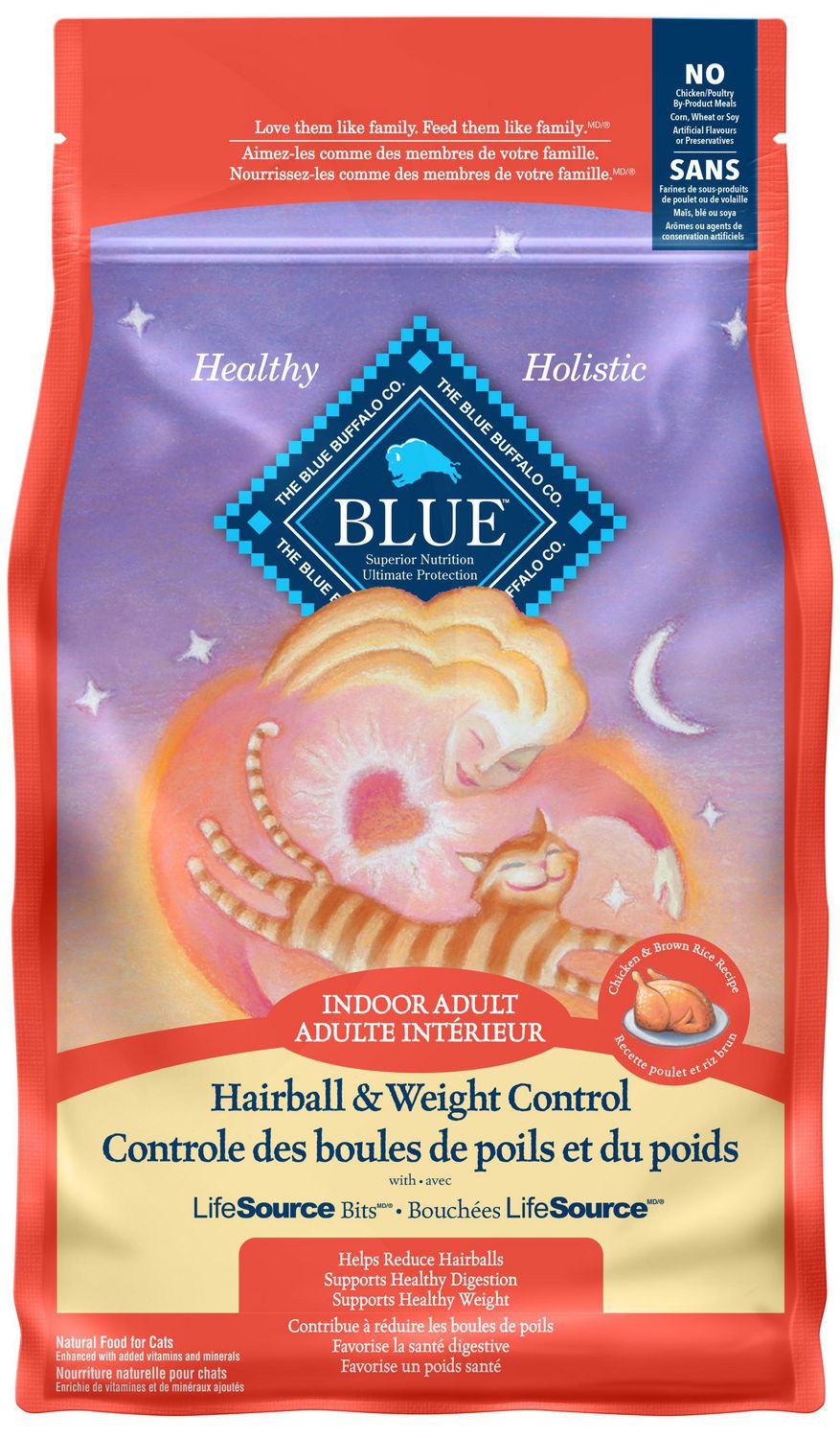 BLUE Adult Indoor Hairball & Weight Control Dry Cat Food Walmart Canada