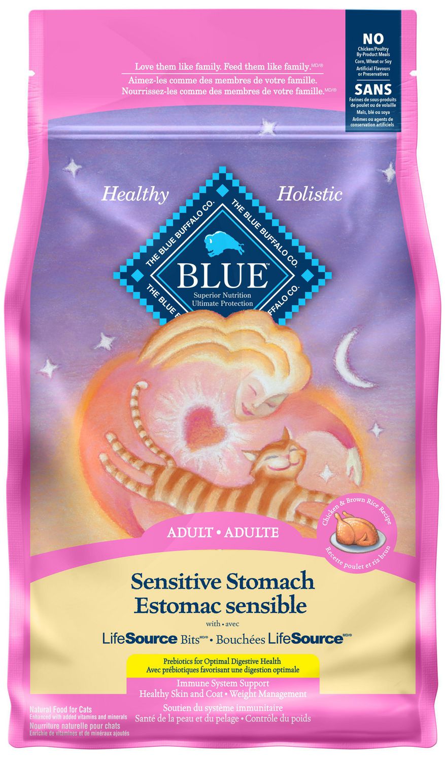 BLUE Adult Sensitive Stomach Dry Cat Food Walmart Canada
