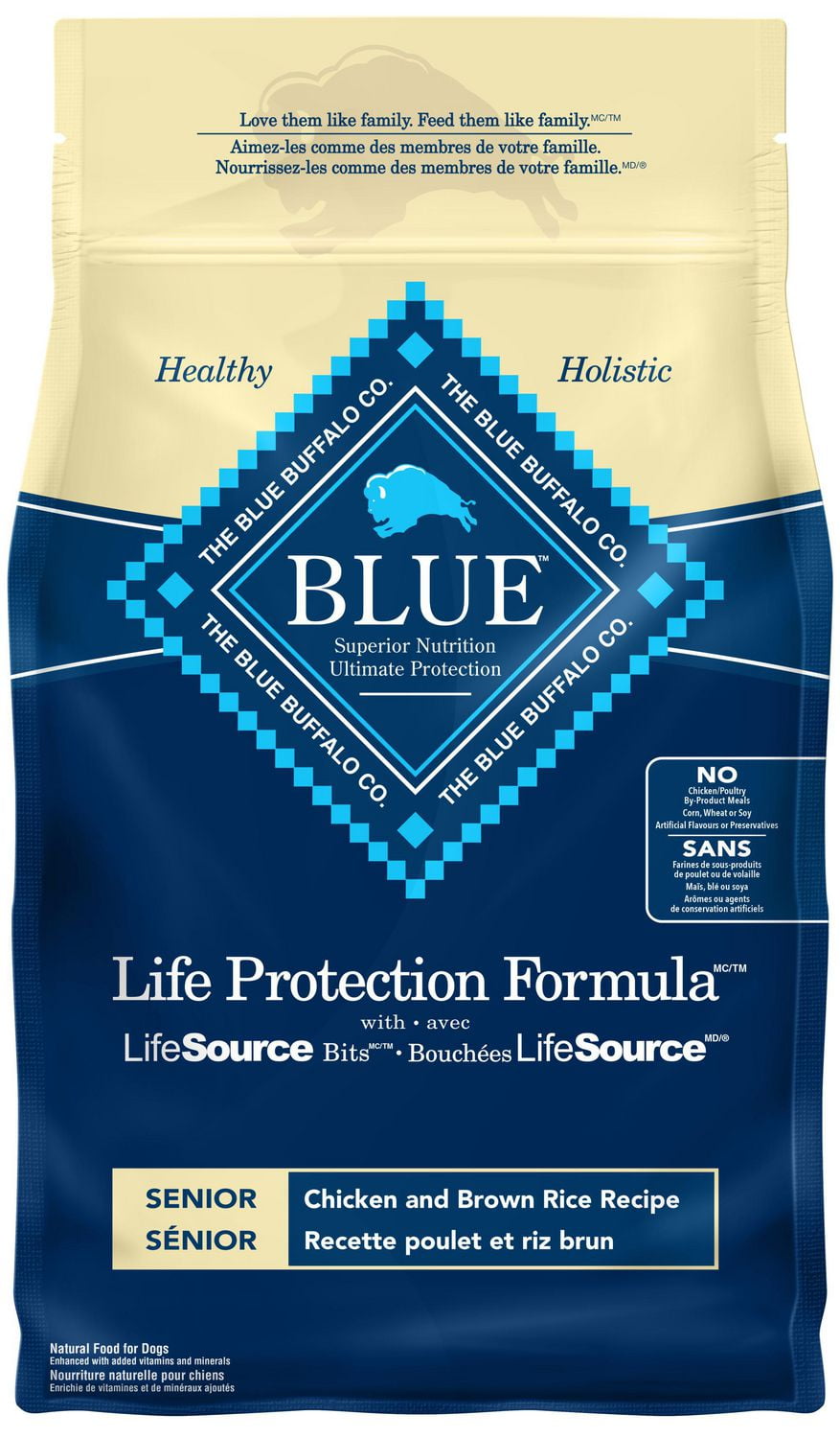 walmart blue buffalo senior dog food