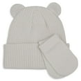 thumbnail image 1 of Hot Paws Newborn's Bear Ear Hat Set 6-12M, 1 of 1