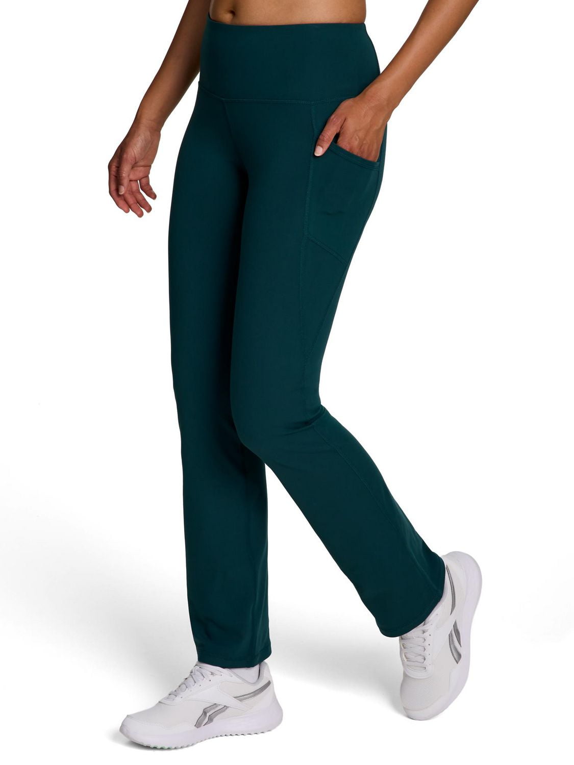 Reebok Women's Everyday High Rise Active Pants with Pockets, 31" Inseam, Sizes XS-2XL