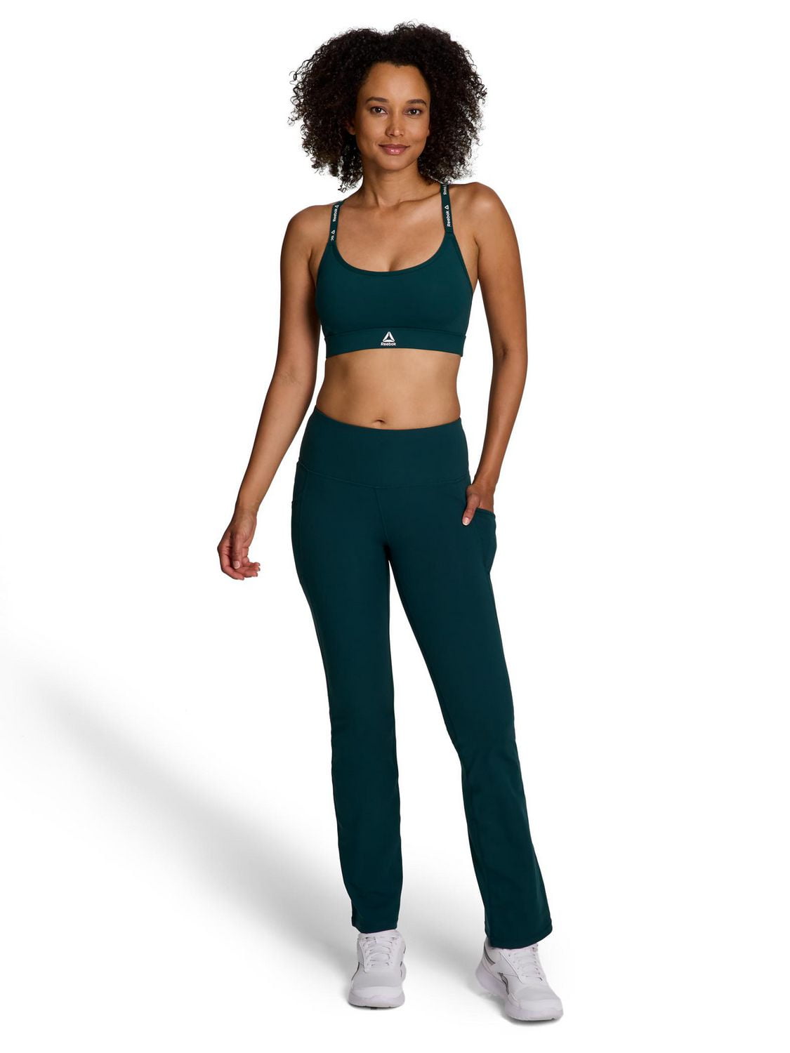 Reebok Women's Everyday High Rise Active Pants with Pockets, 31" Inseam, Sizes XS-2XL