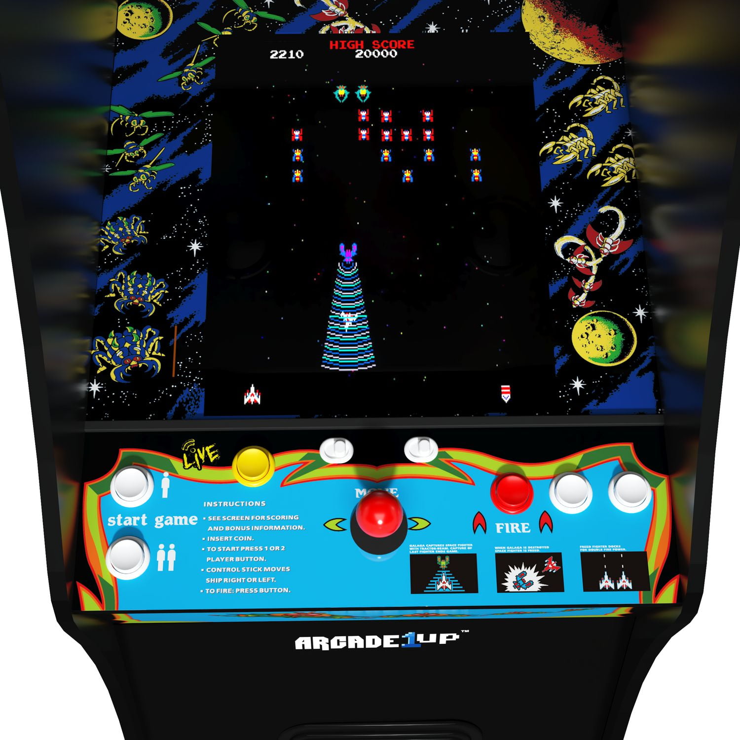 Arcade1UP GALAGA Deluxe Arcade Machine 14 Games in 1 - Walmart.ca