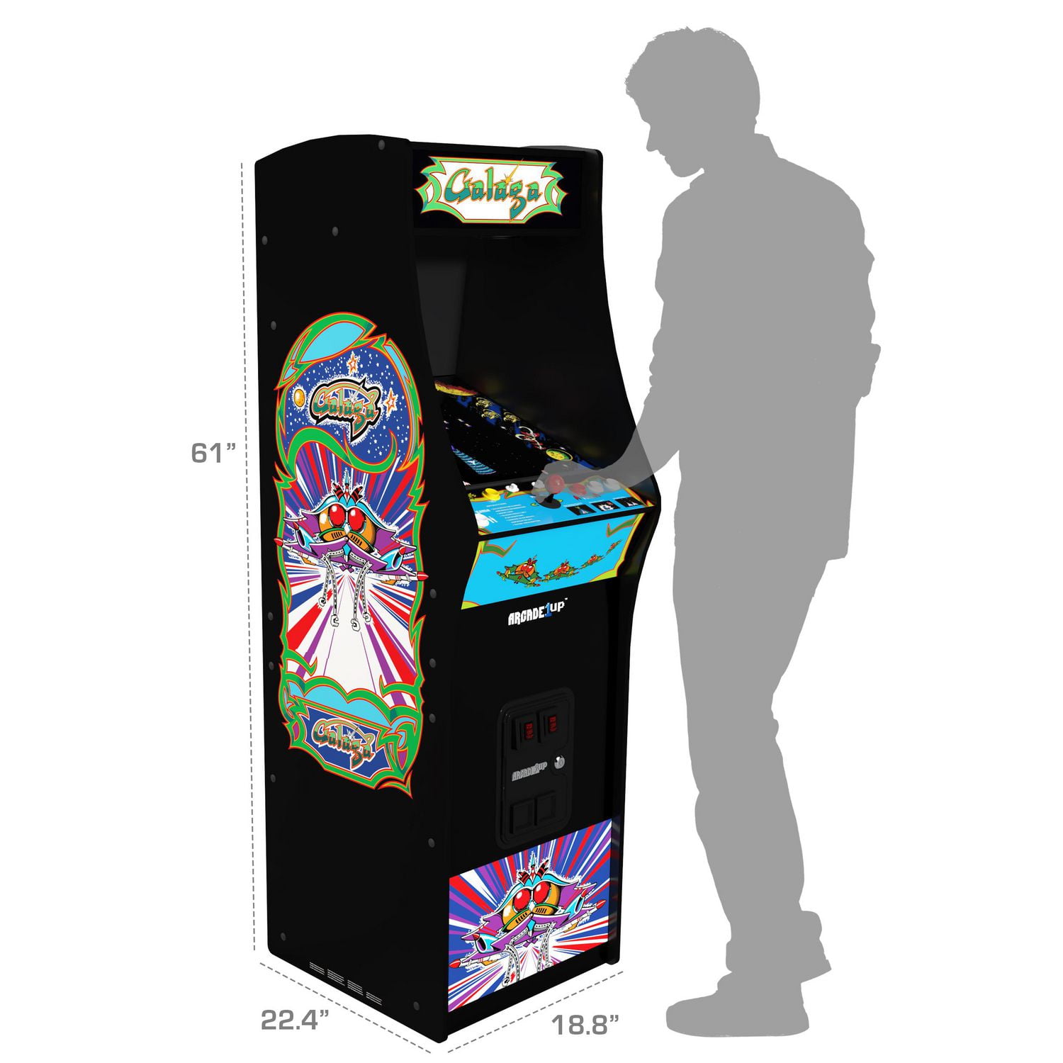 Arcade1UP GALAGA Deluxe Arcade Machine 14 Games in 1