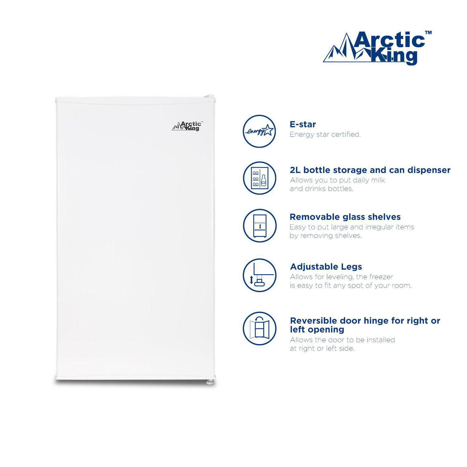 Arctic King 3.3cu.ft compact fridge, AK 3.3CF 1D WHT - Walmart.ca