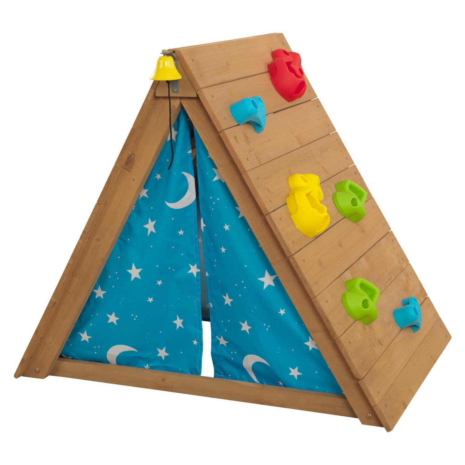 KidKraft A-Frame Wooden Hideaway & Climber Toddler Climbing Toy