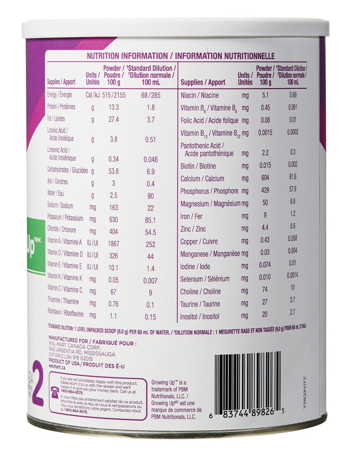 parents choice formula canada