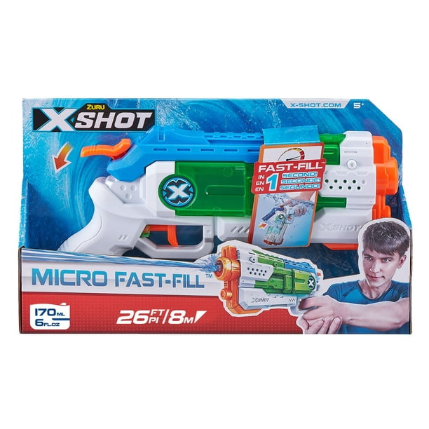 Pistolet à eau Micro à remplissage rapide X-Shot Guerre d'eau