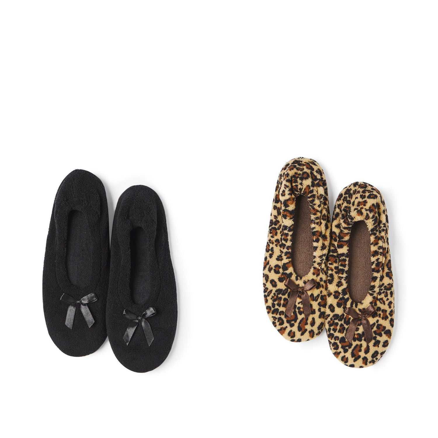 George Women s Softy Slippers 2 Pack Walmart