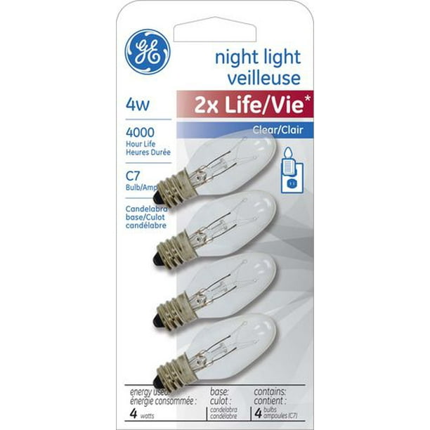 Ampoule pour veilleuse C7 de GE Lighting Canada de 4 W