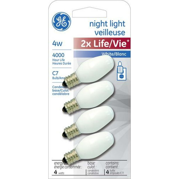 Ampoules pour veilleuse C7 de GE Lighting Canada de 4 W