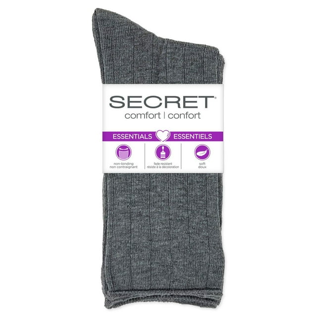 Secret® Ladies 6pk Crew Socks
