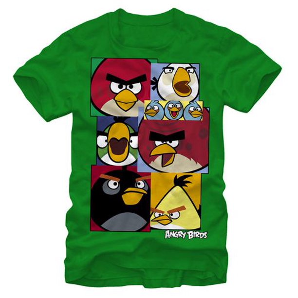 Angry Birds chemise à manches courtes pour garçons