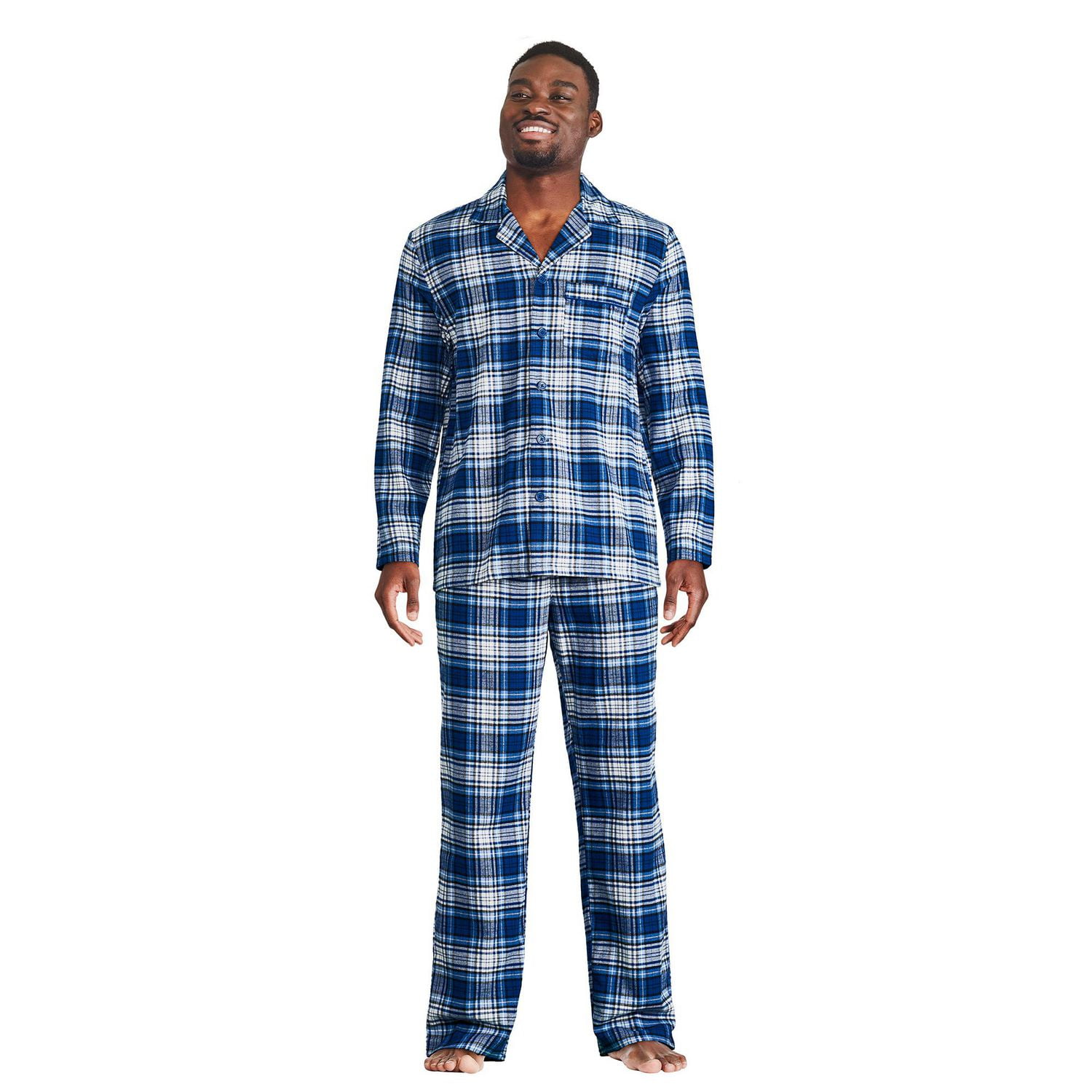 Pyjama 2 pièces avec haut à col cranté George pour hommes