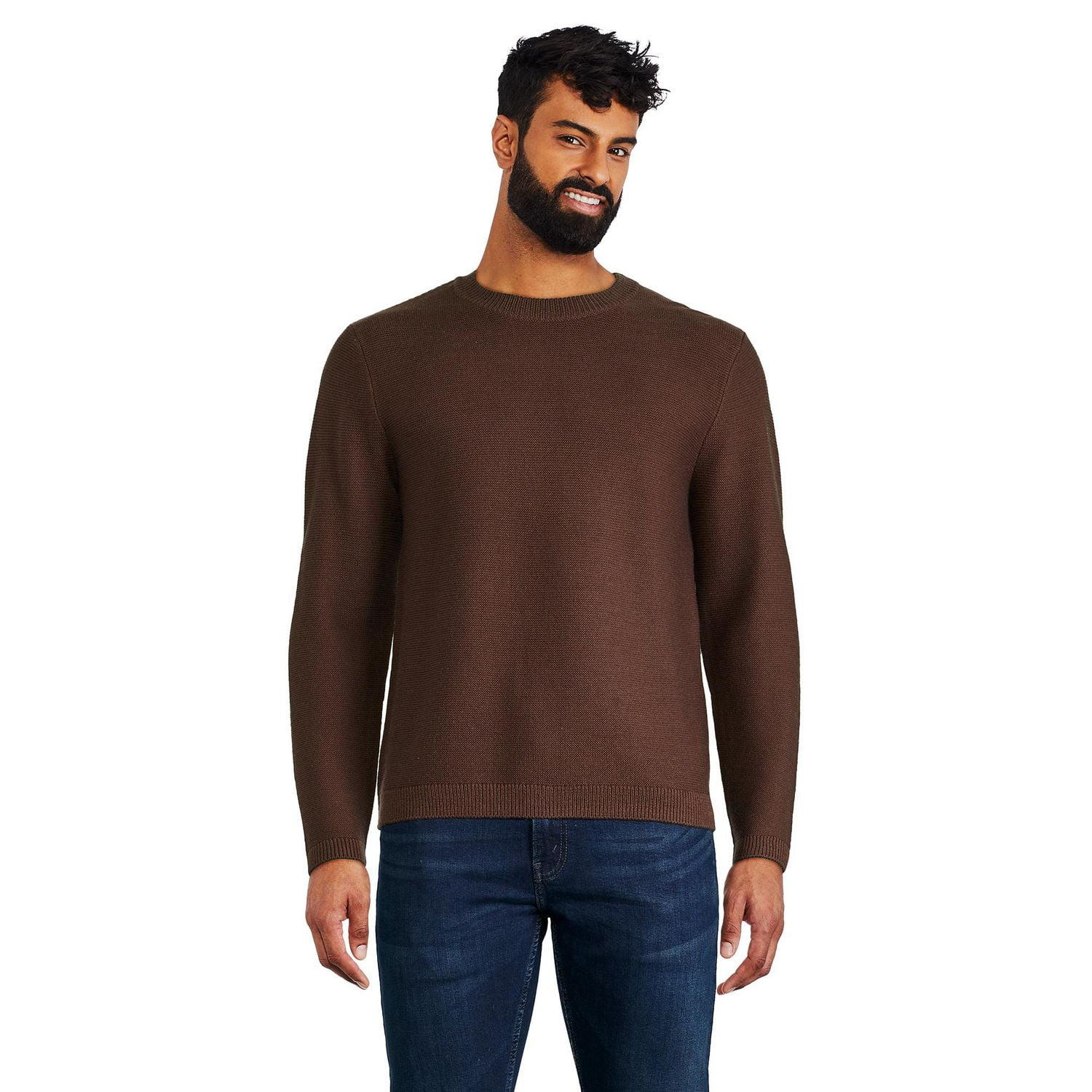 George Men's Textured Crew Neckline Popover