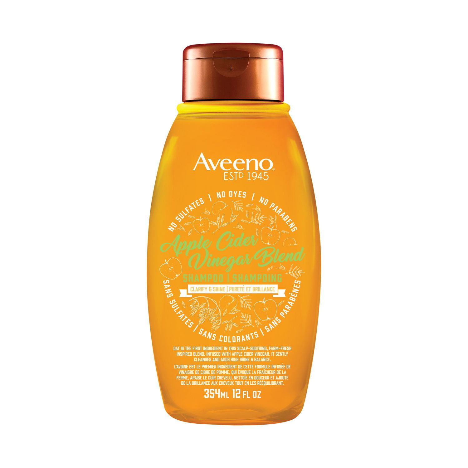 AVEENO Apple Cider Vinegar Blend Shampoo Clarify & Shine | Walmart Canada