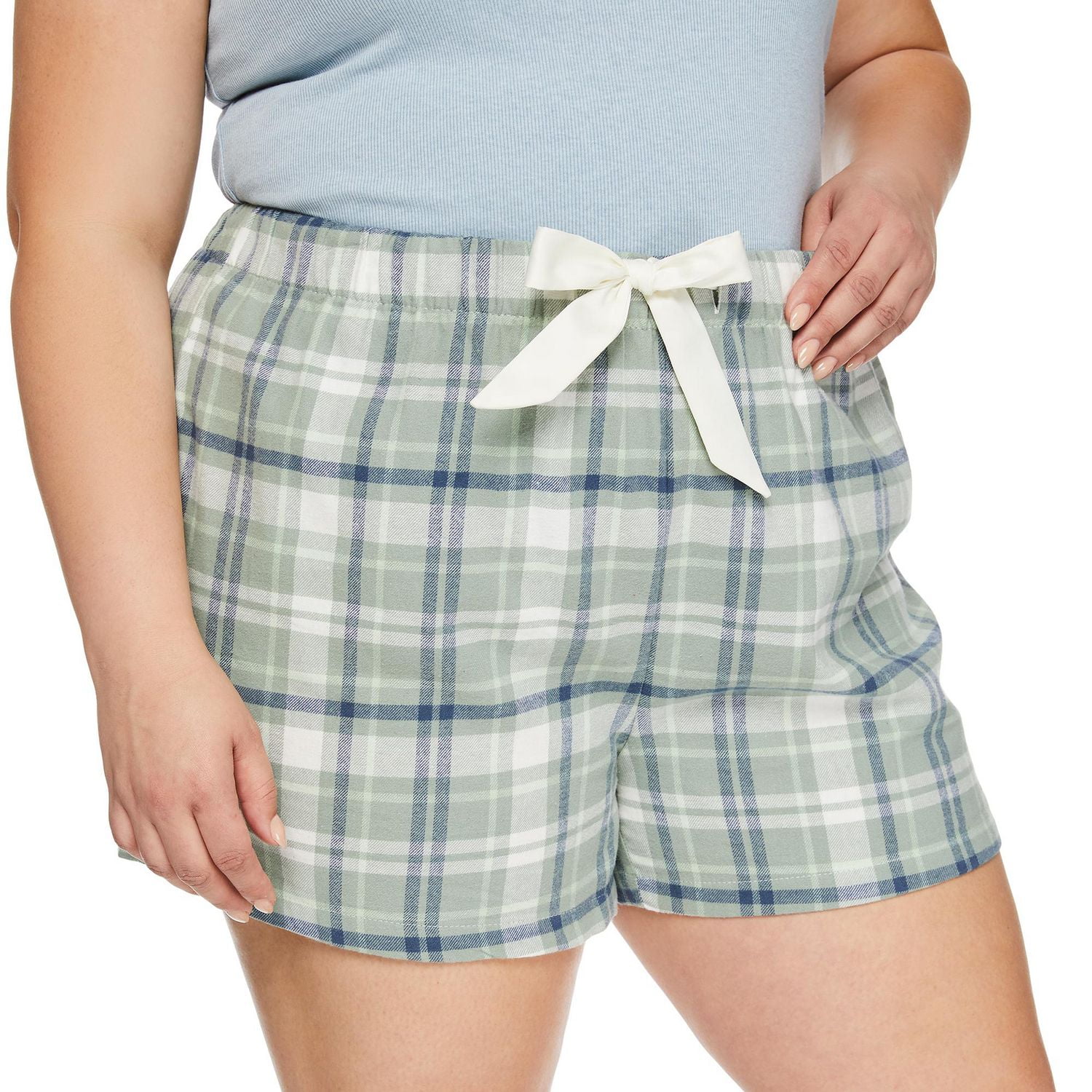 George Women's Plus Flannel Pajama Short
