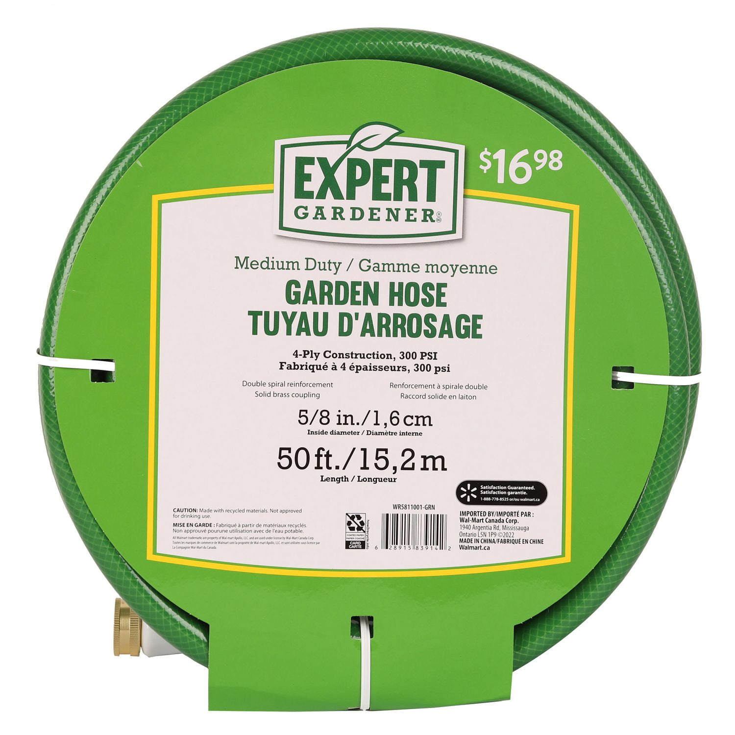 EG 50FT Medium Duty Garden Hose Walmart Canada