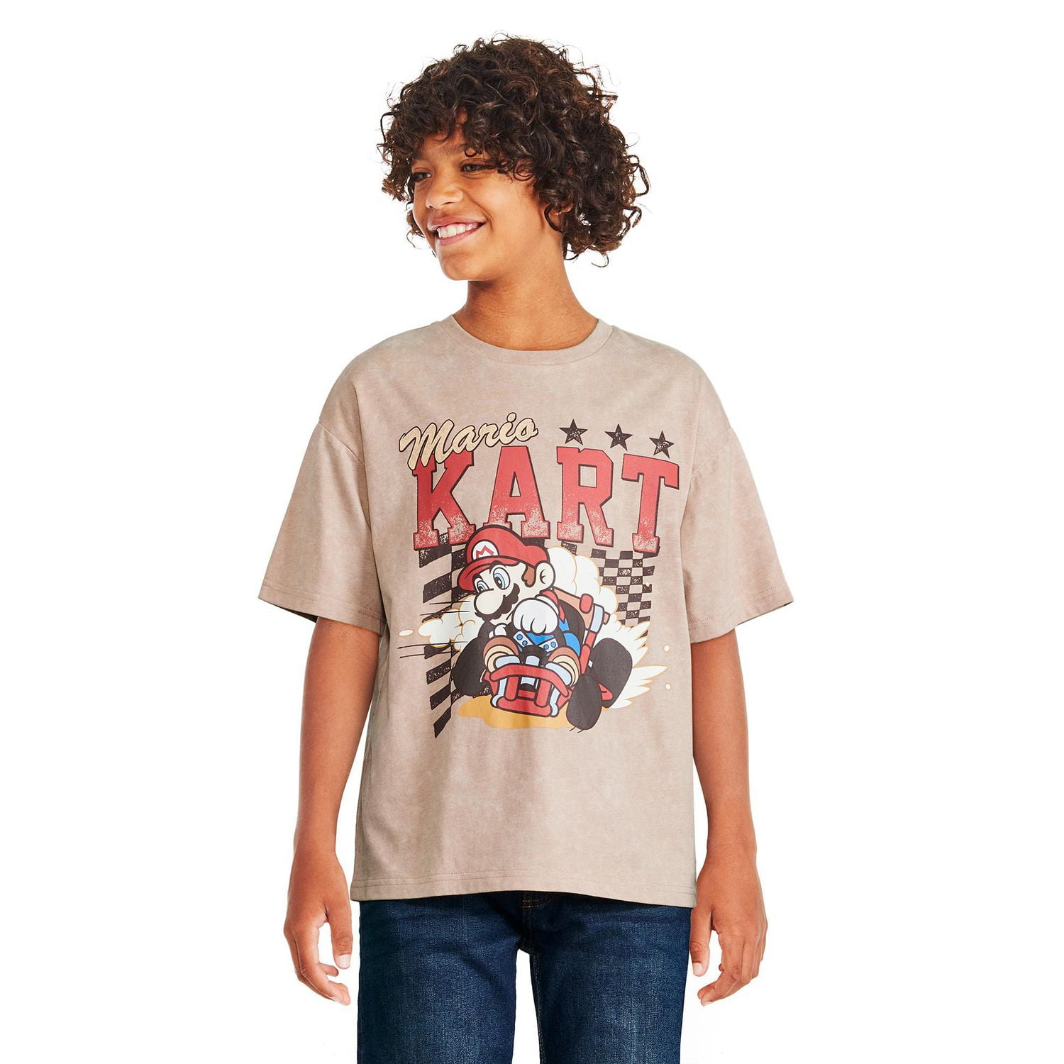 Nintendo Boys' Mario Kart Washed Tee