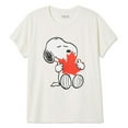 thumbnail image 3 of Peanuts Women's Plus Snoopy Boyfriend Fit Tee, 3 of 3