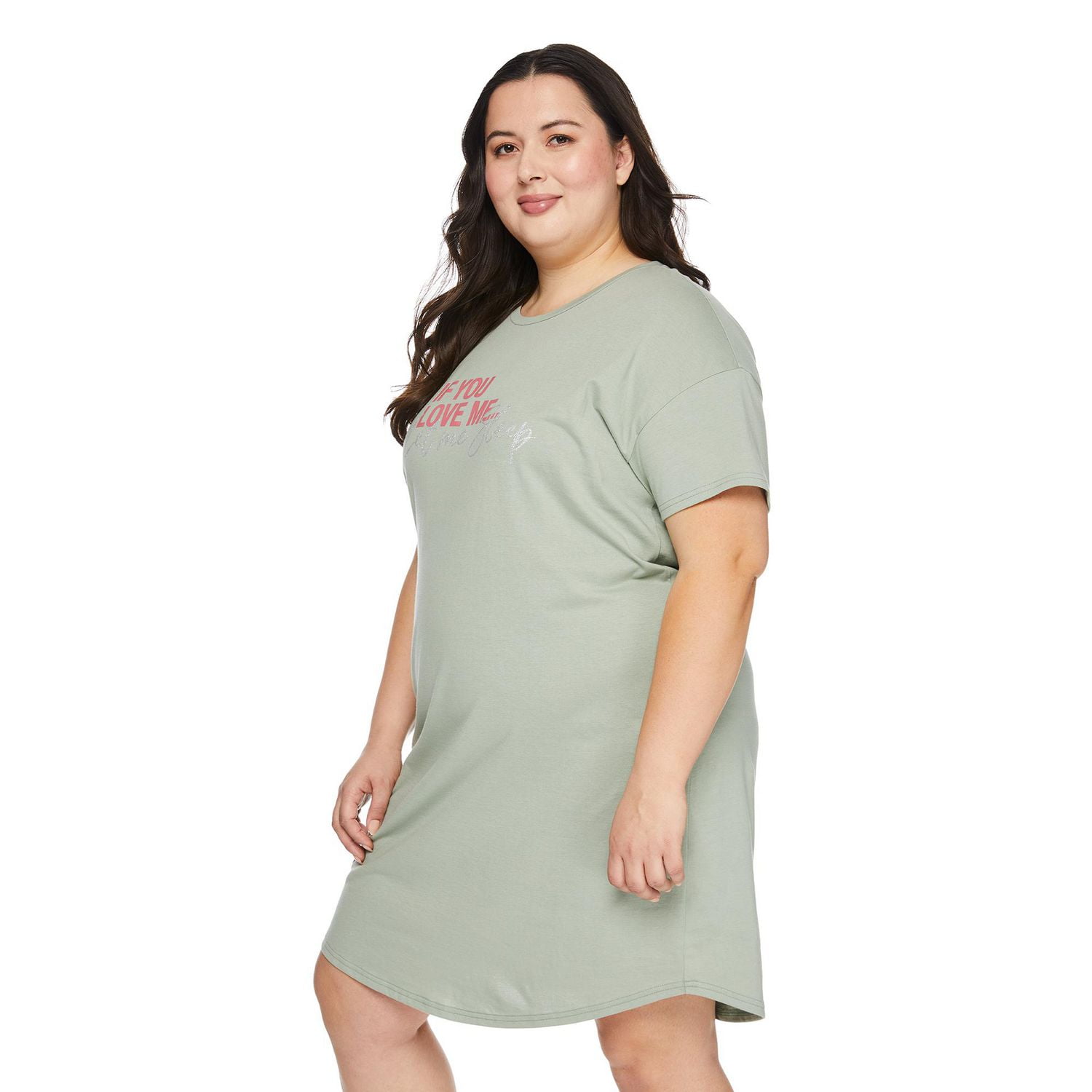 George Women's Plus Crew Neckline Nightshirt