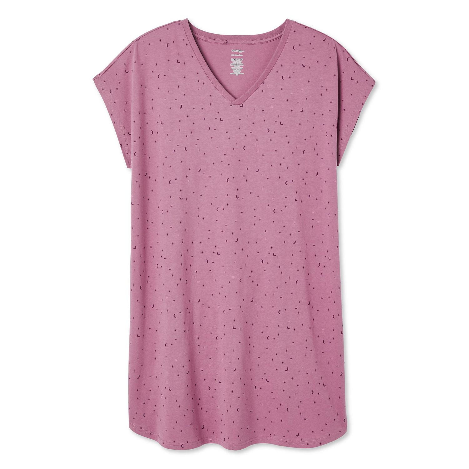 Chemise de nuit à encolure en V George Plus pour femmes