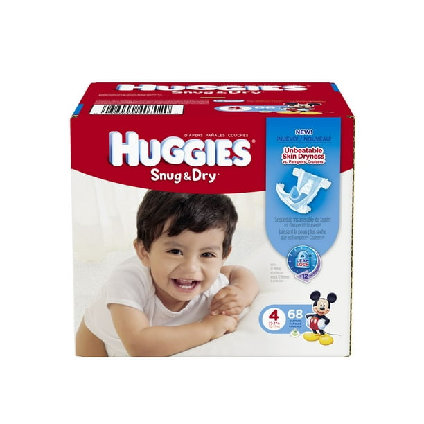 Couches HUGGIES® Snug & Dry - GRAND PACK TAILLE 1