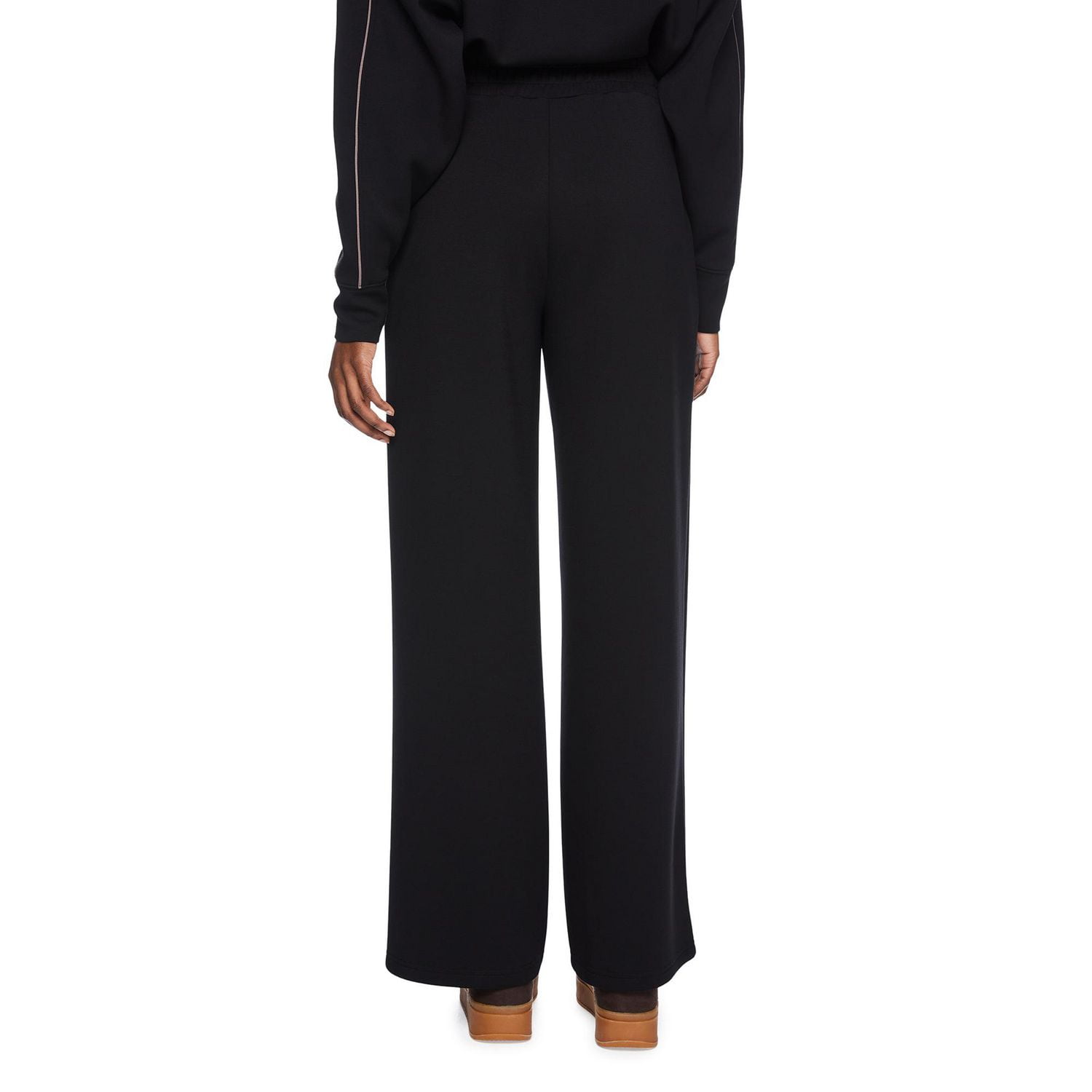 Pantalon à jambe large en tricot doux George pour femmes Tailles TP–TTG